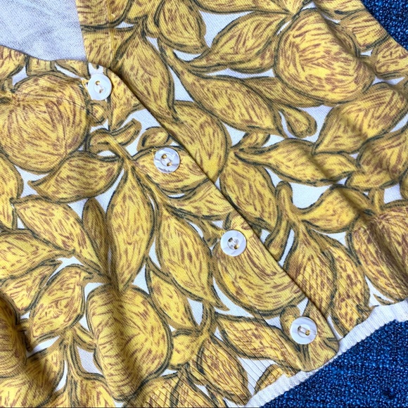 Anthropologie Tabitha Golden Plum Cardigan Sweater - Picture 3 of 7